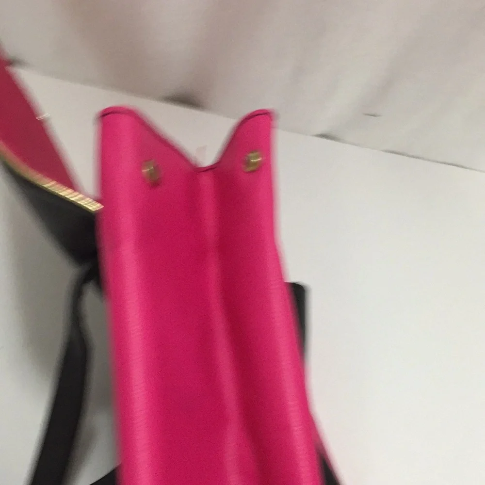 Juicy Couture Black and Pink Backpack Purse Bag
